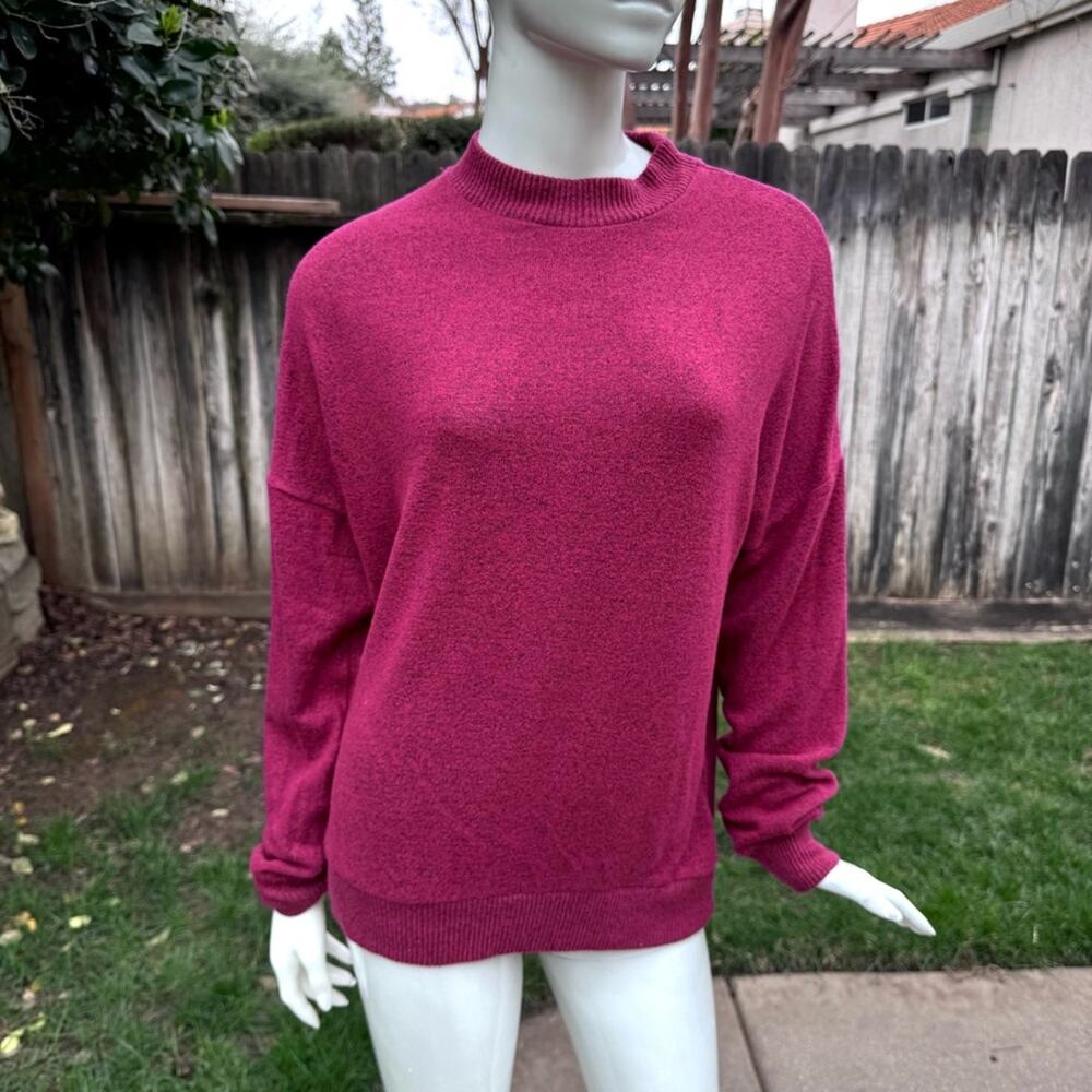 Find. Zain Oversize Knit Sweater Fuchsia Women's Size Small
